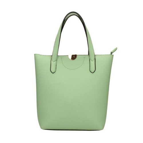 Kis méretű zöld ecobőr táska vállpánttal